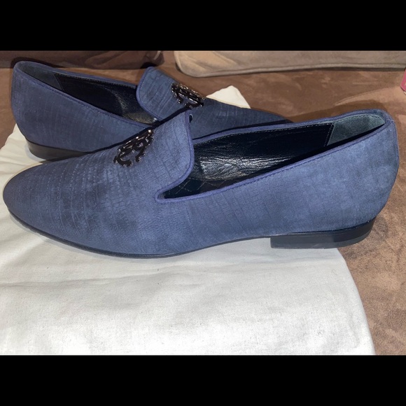 Roberto Cavalli Firenze Suede Smoking slippers